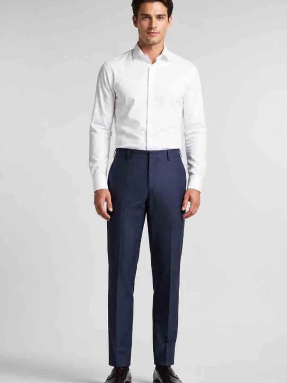 Ted Baker LInen Cotton Dress Pants Navy Blue Men's Slim Fit 32 X 31